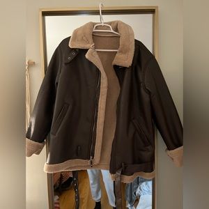 Brown Aviator Jacket
